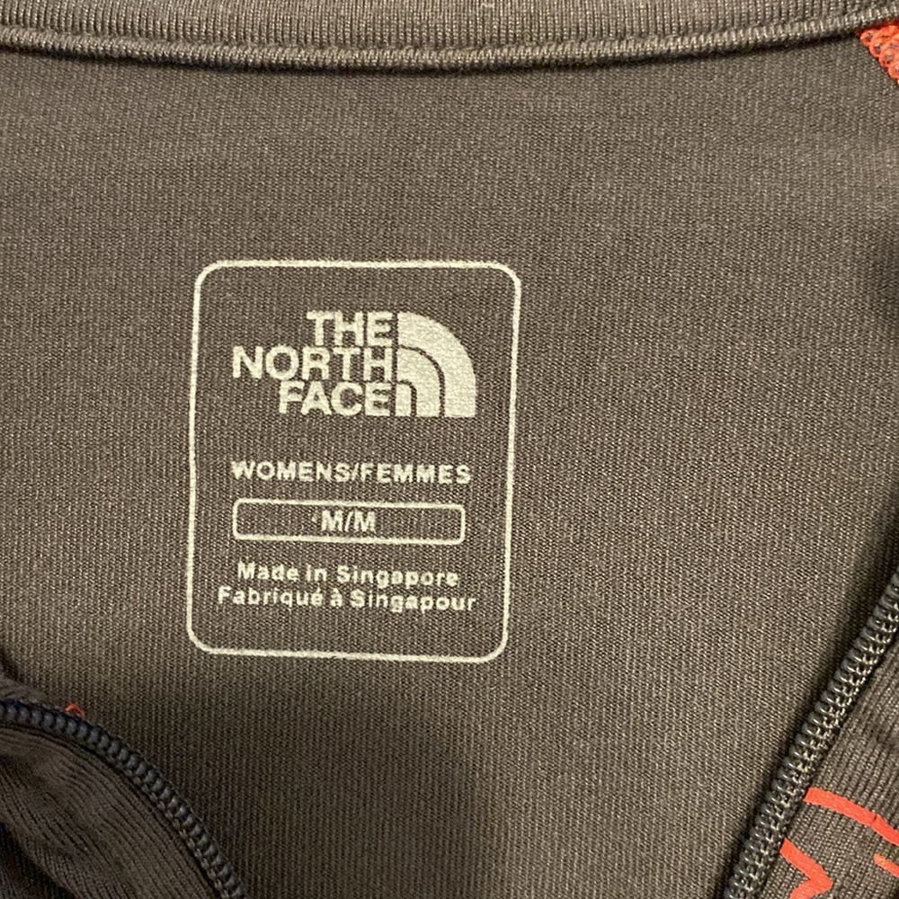 The North Face Women's Dark Gray Jacket with dark coral Floral Pattern - Picture 3 of 8